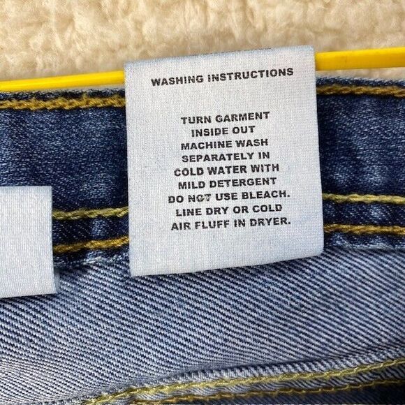 Cruel Girl Jean Jrs 15 Long Blue Stretch Straight Leg Raw Hem CB54753001 - Picture 9 of 14